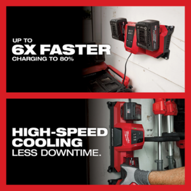 M18™ Dual Bay Simultaneous Super Charger w/ 4 Point Mounting