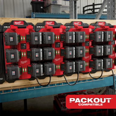 M18™ Six Bay Daisy Chain Rapid Charger w/ PACKOUT™ Compatibility