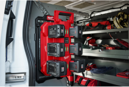 M18™ Six Bay Daisy Chain Rapid Charger w/ PACKOUT™ Compatibility