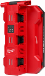 M18™ Six Bay Daisy Chain Rapid Charger w/ PACKOUT™ Compatibility