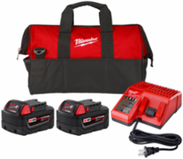 M18 REDLITHIUM XC 5.0Ah Battery System Starter Kit (2-Pack, 120V)