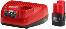M12 REDLITHIUM 2.0Ah Battery & Charger Kit, 0.5 hr Charge Time, 12V