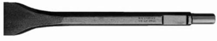 2 Inch Scaling Chisel, 12 Inch Length, Forged Steel, Hex Shank