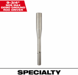 SDS-Max 9-3/4 Inch Ground Rod Driver, Steel Material