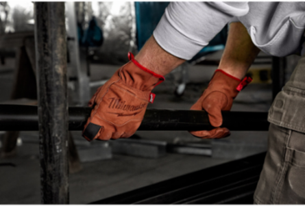 Goatskin Leather Gloves, Medium Size, Reinforced Palm, Smartswipe™ Knuckle