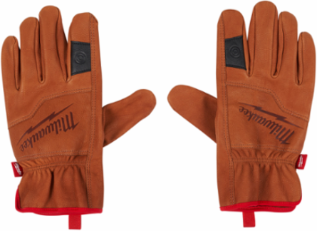 Goatskin Leather Gloves, Medium Size, Reinforced Palm, Smartswipe™ Knuckle