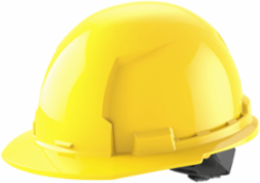 Yellow Front Brim Hard Hat - Type 1 Class E, Adjustable Fit, HDPE Construction