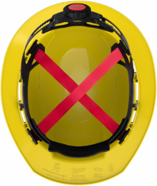 Yellow Full Brim Hard Hat - Type 1 Class E, Impact Resistant, Adjustable Fit