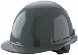 Gray Front Brim Hard Hat - Type 1 Class E with 4-Point Ratcheting Suspension