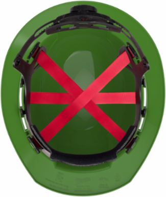 Green Full Brim Hard Hat with 6-Point Suspension, Type 1 Class E