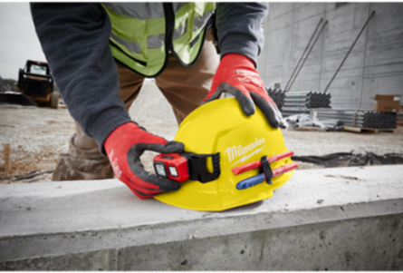 Black Front Brim Hard Hat, Type 1 Class E, HDPE, 6-Point Suspension