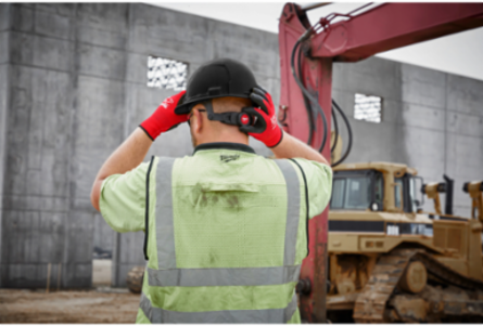 Black Front Brim Hard Hat, Type 1 Class E, HDPE, 6-Point Suspension