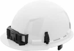 Black Front Brim Hard Hat, Type 1 Class E, HDPE, 6-Point Suspension