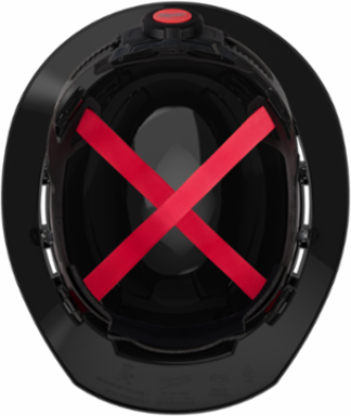 Black Full Brim Vented Hard Hat with 4pt Ratcheting Suspension, Type 1, Class C, Adjustable Fit