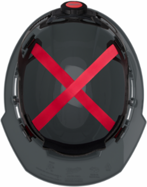 Gray Vented Hard Hat with 4pt Ratcheting Suspension, ANSI Class C