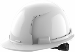 White Front Brim Vented Hard Hat with 6-Point Ratcheting Suspension, Type 1 Class C