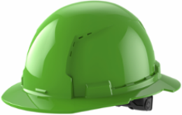 Green Full Brim Vented Hard Hat, 6-Point Suspension, Type 1 Class C