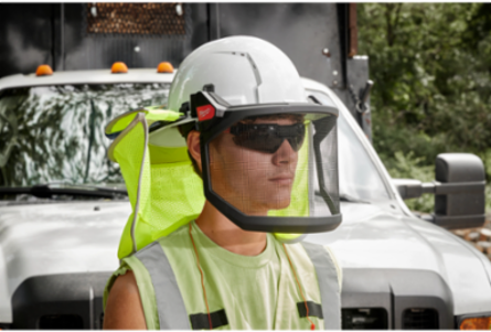Red Full Brim Vented Hard Hat, Type 1 Class C, Adjustable Fit