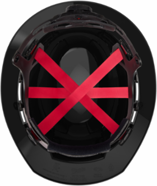 Black Full Brim Vented Hard Hat, Class C, Impact Resistant, Adjustable Fit