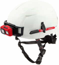 White Safety Helmet - ANSI Type 2 Class E, Impact Resistant, Adjustable Fit