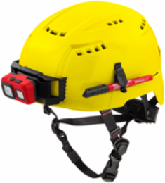 Type 2 Class C Yellow Vented Safety Helmet, Adjustable Fit, LEXAN Polycarbonate