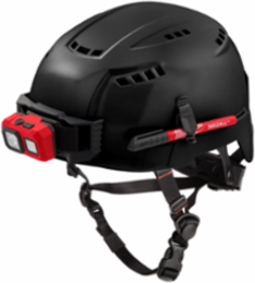 Black Vented Safety Helmet, Type 2 Class C, Adjustable Fit, LEXAN™ Polycarbonate