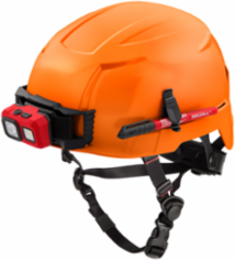 Orange Safety Helmet - Type 2 Class E, ANSI/ISEA, Adjustable Fit