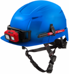 Type 2 Class E Blue Safety Helmet with Adjustable Fit and Impact Resistance