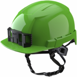Green Front Brim Type 2 Class E Safety Helmet - Adjustable Fit, Impact Resistant