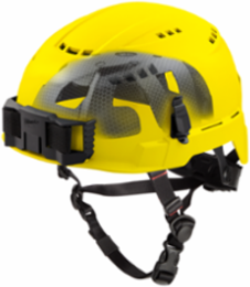 BOLT™ Yellow Vented Safety Helmet with IMPACT ARMOR™ Liner, Type 2, Class C