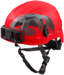 BOLT™ Red Safety Helmet with IMPACT ARMOR™ Liner, Class E, Type 2, Adjustable Fit