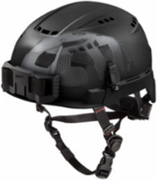 BOLT Black Vented Safety Helmet Type 2 Class C with IMPACT ARMOR™, Adjustable Fit