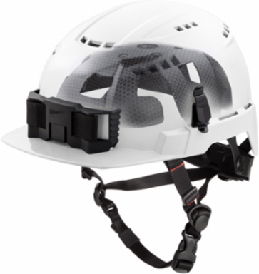 BOLT™ White Front Brim Vented Safety Helmet, Type 2, Class C, IMPACT ARMOR™ Liner