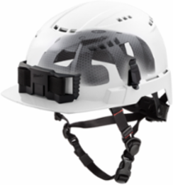 BOLT™ White Front Brim Vented Safety Helmet, Type 2, Class C, IMPACT ARMOR™ Liner