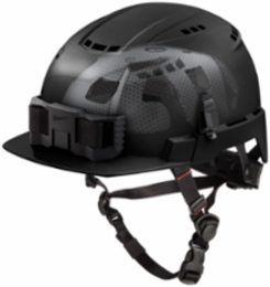 BOLT™ Black Vented Safety Helmet with IMPACT ARMOR™, Adjustable Fit, ANSI Type 2 Class C