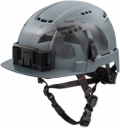 BOLT Gray Vented Safety Helmet with IMPACT ARMOR Liner - ANSI Type 2 Class C