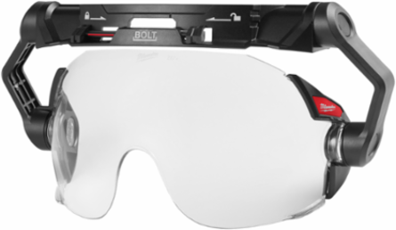 BOLT™ Eye Visor - Clear Dual Coat Lens, 10 Inch x 5 Inch, High-Impact Polycarbonate