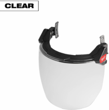 BOLTTM Full Face Shield - 10 Inch Visor, Polycarbonate, ANSI Z87.1+ Rated