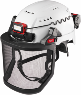 BOLT™ Metal Mesh Full Face Shield, 9.5 Inch Visor Height, Compatible with Safety Helmets
