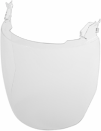 5pk Clear Polycarbonate Face Shield Replacement Lenses, 9.8 Inch Height, 9.06 Inch Width