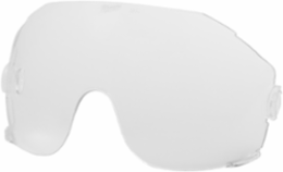 Clear Eye Visor Replacement Lenses, 3 Inch Height, 10 Inch Width, Polycarbonate Material