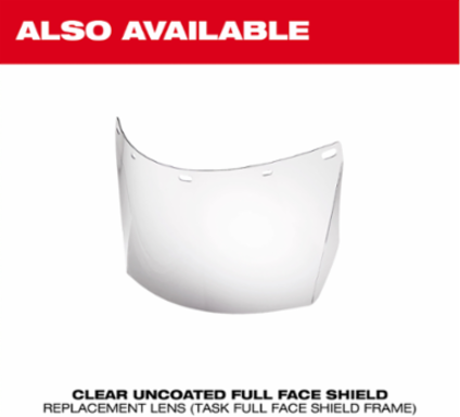 Shade W5 Uncoated Full Face Shield Replacement Lens (Task Full Face Shield Frame)