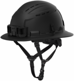 BOLT™ Black Full Brim Vented Safety Helmet – Type 2, Class C - Custom Logo