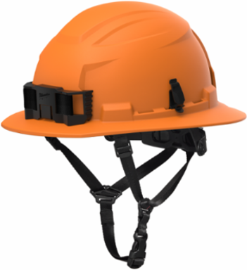 BOLT™ Orange Full Brim Non-Vented Safety Helmet – Type 2, Class E