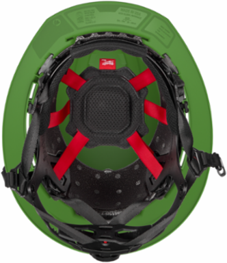BOLT™ Green Full Brim Non-Vented Safety Helmet – Type 2, Class E