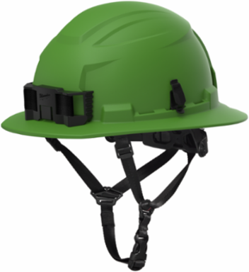 BOLT™ Green Full Brim Non-Vented Safety Helmet – Type 2, Class E