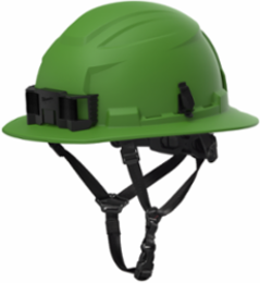 BOLT™ Green Full Brim Non-Vented Safety Helmet – Type 2, Class E