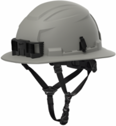 BOLT™ Light Gray Full Brim Non-Vented Safety Helmet – Type 2, Class E - Custom Logo