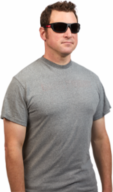 Tinted High Performance Safety Glasses, Military Grade Impact Protection, Fog-Free Lenses