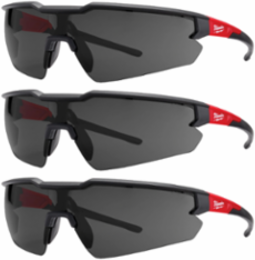 3PK Safety Glasses - Tinted Anti-Scratch Lenses